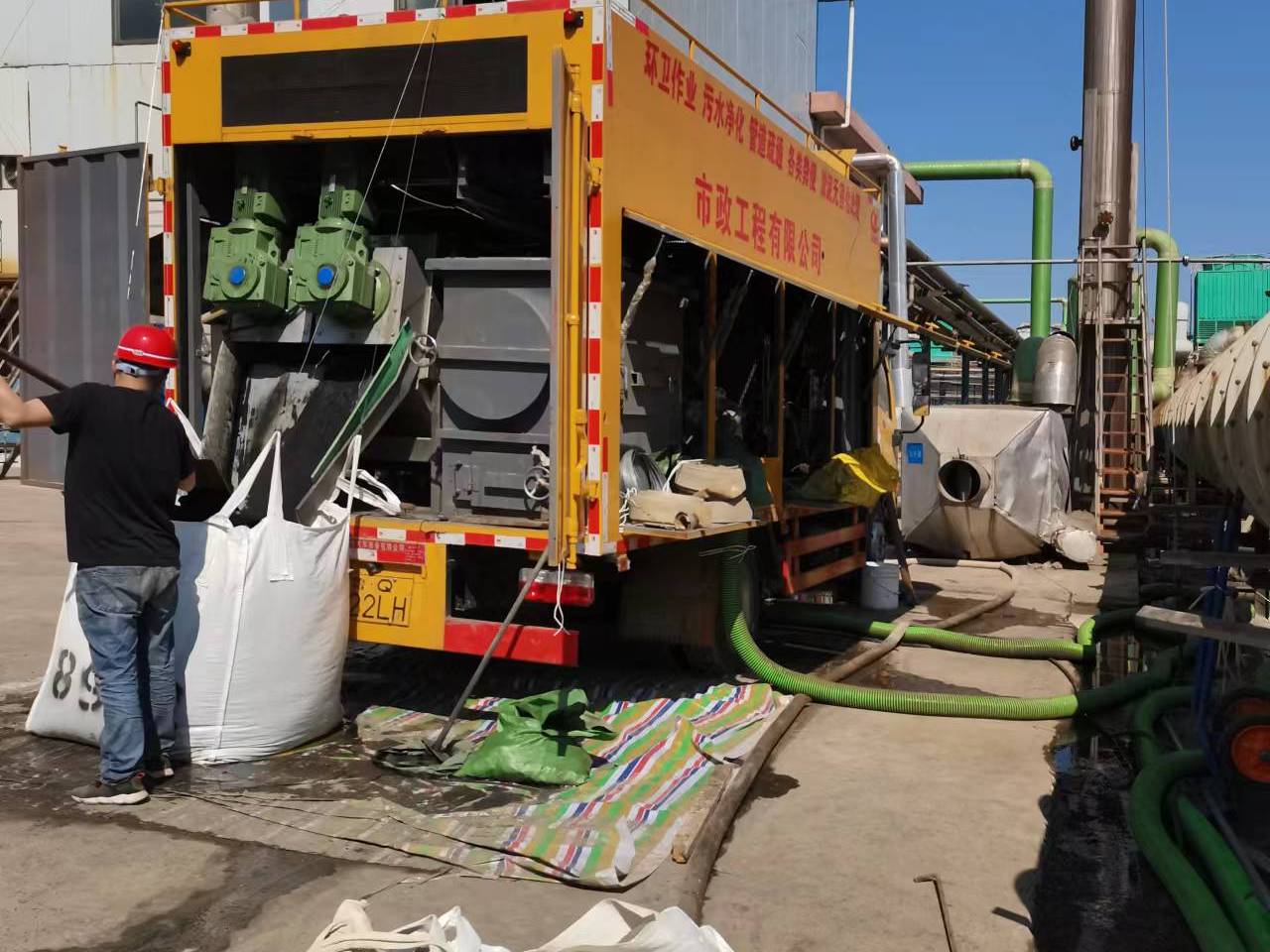 宿城淤泥压干处理